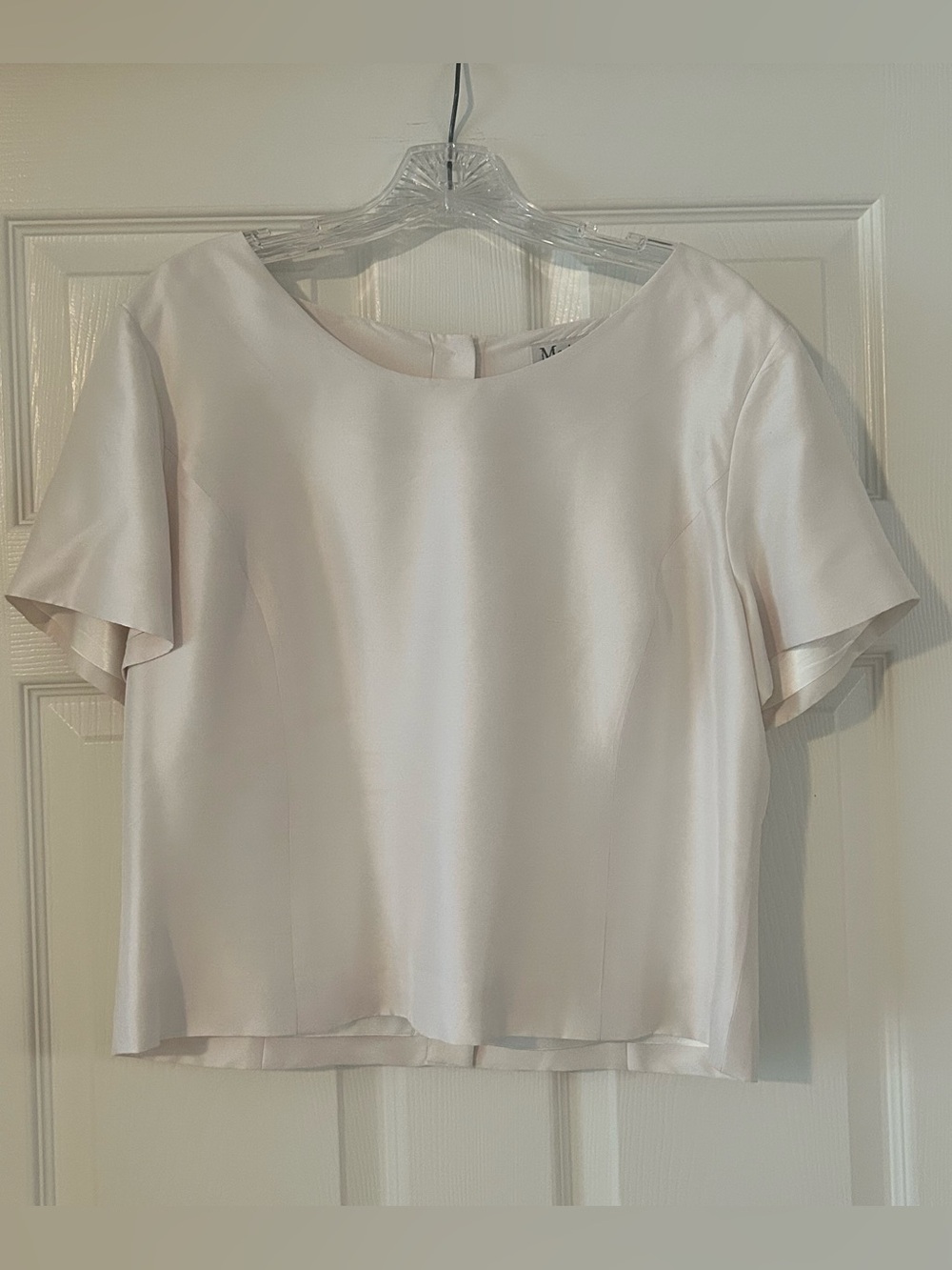 Madison Grey Silk Short Sleeve Blouse 14